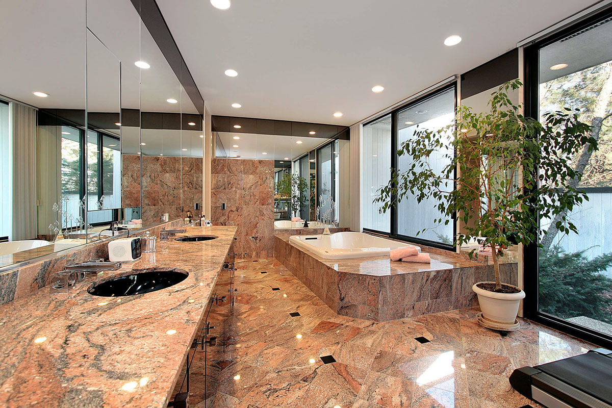 Blogs 4 Master bath with marble floors