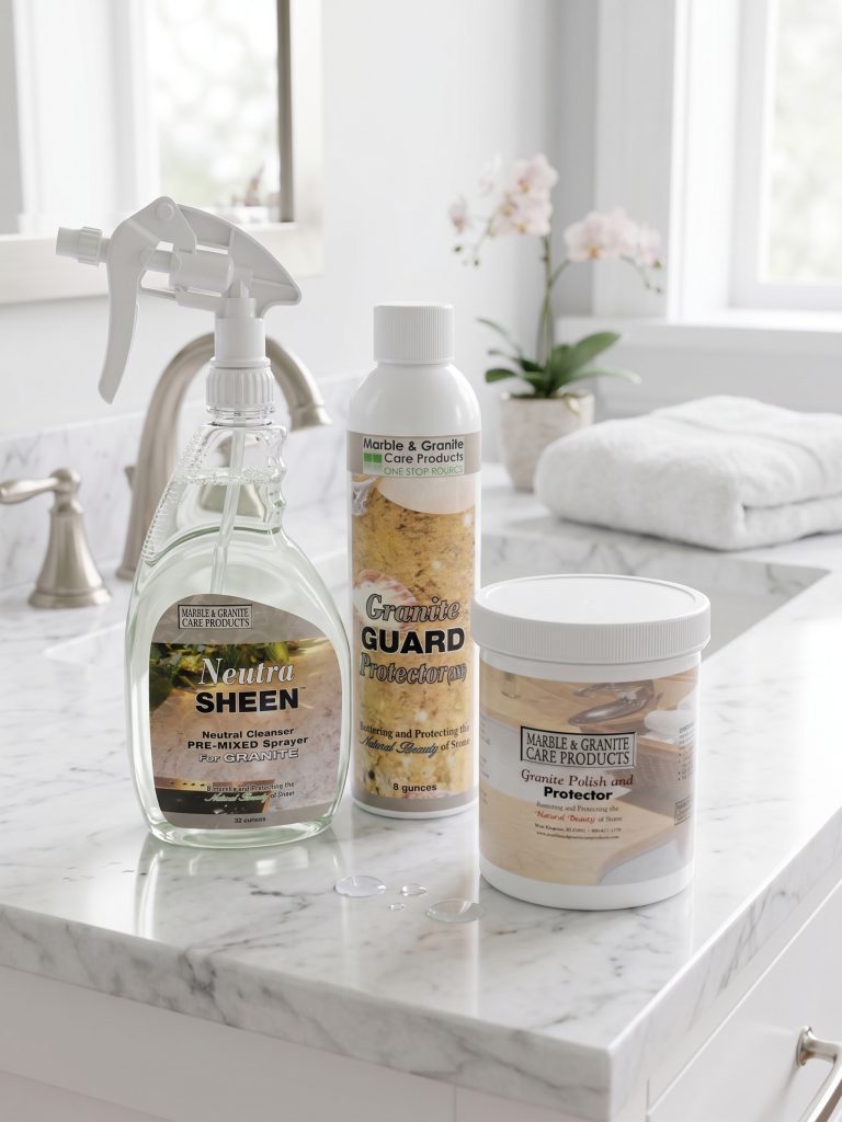 Best-selling professional stone care products for cleaning, polishing, and restoring marble and granite.