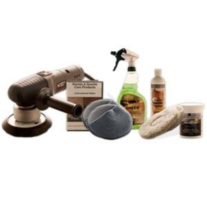 Granite countertop kit with Porter-Cable buffer and care products