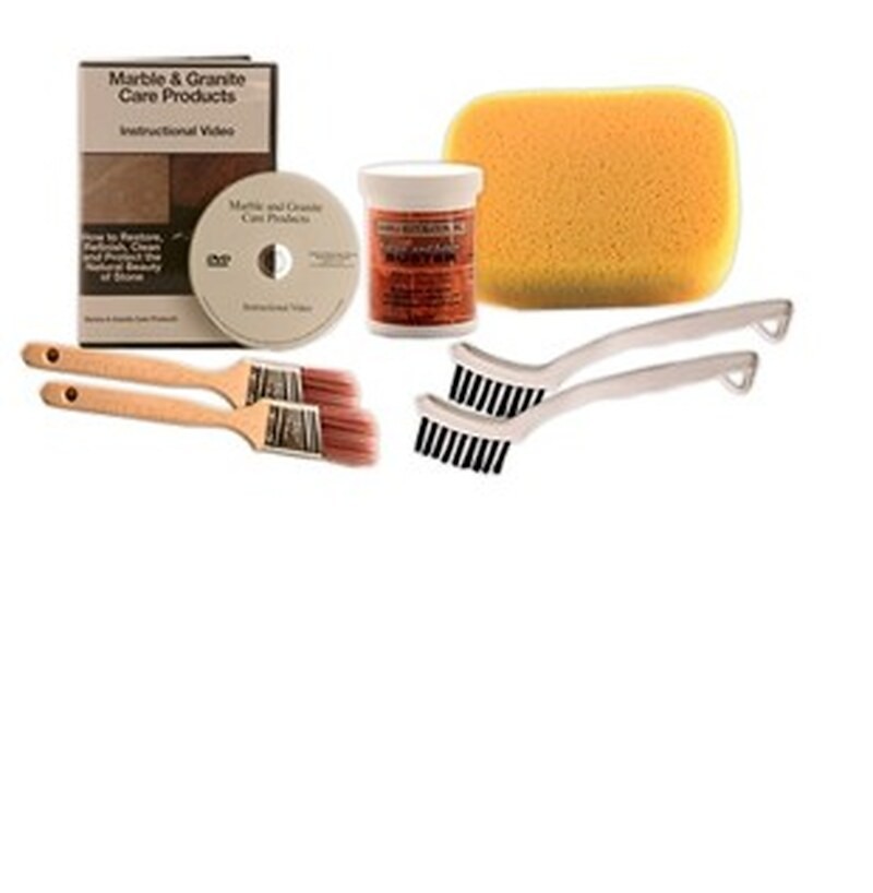Professional Grout Cleaner Kit - Without Restorer and Protector 1 Grout cleaner kit with brush and cleaning solution